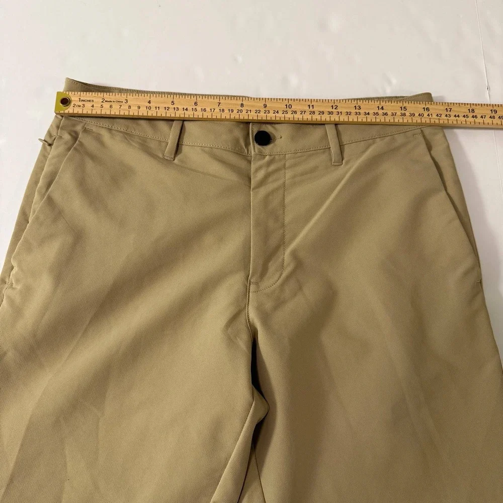 Banana Republic Core Temp Slim Fit Chino Pants Mens 32x32 Khaki Tan 1557516